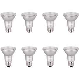 50W Equivalent PAR20 Dimmable Security or Track Lighting ENERGY STAR 90+ CRI Flood LED Light Bulb, Daylight (8-Pack)