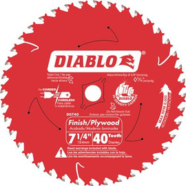 DIABLO 7-1/4 in. x 40-Tooth Finish Circular Saw Blade