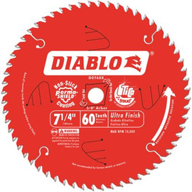 DIABLO 7-1/4 in. x 60-Tooth Fine Finish Circular Saw Blade