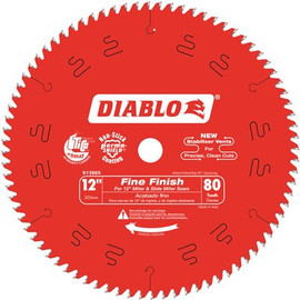 DIABLO 12 in. x 80-Tooth Fine Finish Circular Saw Blade