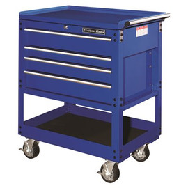 Extreme Tools 32 in. 4-Drawer Deluxe Utility Cart in Blue