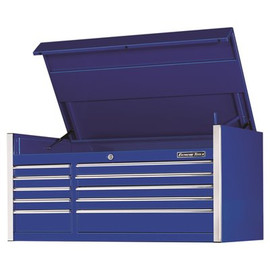 Extreme Tools EX Professional Series 55 in. 10-Drawer Top Chest in Blue