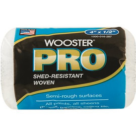 Wooster 4 in. L x 1/2 in. High-Density Pro Woven Fabric Roller Cover