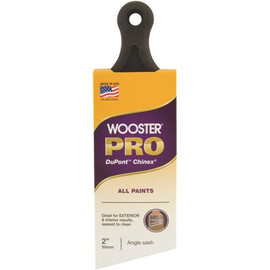 Wooster 2 in. Pro Chinex Short Handle Angle Sash Brush