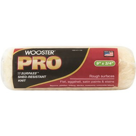 Wooster 9 in. x 3/4 in. Pro Surpass Shed-Resistant Knit High-Density Fabric Roller Cover