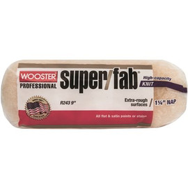 Wooster 9 in. x 1-1/4 in. Pro Super/Fab High-Density Knit Fabric Roller Cover Applicator/Tool