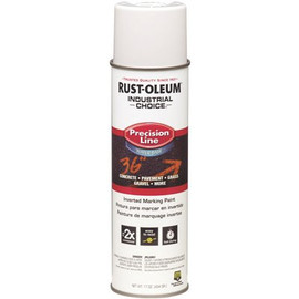 Rust-Oleum 17 oz. M1800 Flat White Inverted Marking Spray Paint