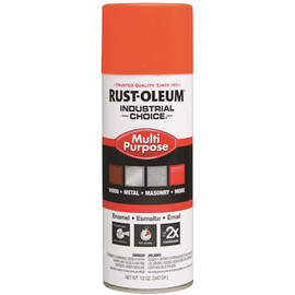 Rust-Oleum Industrial Choice 12 oz. Gloss Fluorescent Orange Enamel Spray Paint