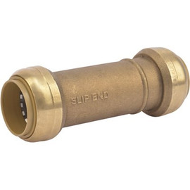 SharkBite 1 in. Push-to-Connect Brass Slip Coupling Fitting