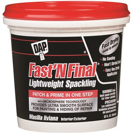 DAP Fast'N Final 32 oz. White Lightweight Spackling