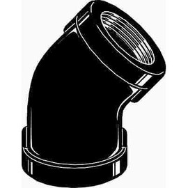 ProPlus 1/2 in. Black Malleable 45-Degree Elbow