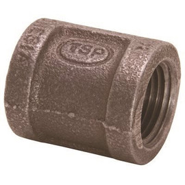 ProPlus 1/4 in. Black Malleable Coupling