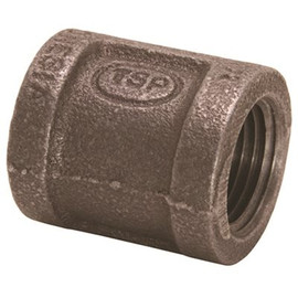 ProPlus 3/4 in. x 1/2 in. Black Malleable Reducing Coupling