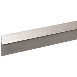 Frost King 2 in. x 36 in. Silver Premium and Reinforced Rubber Door Sweep