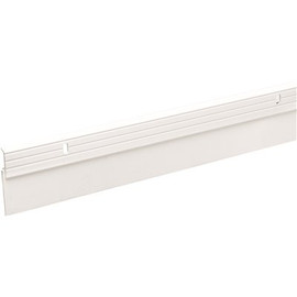 Frost King 2 in. x 36 in. White Premium and Reinforced Rubber Door Sweep Weatherstrip