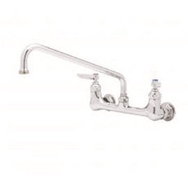 T&S 2-Handle Standard Kitchen Faucet in Polished Chrome