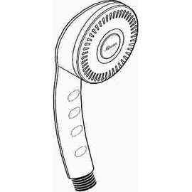 Delta 1-Spray Patterns 2 in. Wall Mount Handheld Shower Head in White