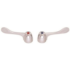 BrassCraft Delta Blade Handles with Red and Blue Screws Pair