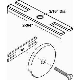 ProPlus Adapter Strap for Overflow Plate, 2 Hole to 1 Hole