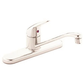 CLEVELAND FAUCET GROUP Single-Handle Kitchen Faucet Lever Handle Lead Free Less Spray in Chrome