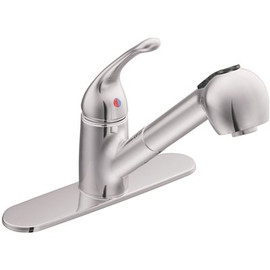 CLEVELAND FAUCET GROUP Capstone Single-Handle Pull Out Sprayer Kitchen Faucet in Chrome