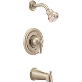 CLEVELAND FAUCET GROUP Capstone Single-Handle 1-Spray Tub and Shower Faucet Trim Kit in Brushed Nickel (Valve Not Included)