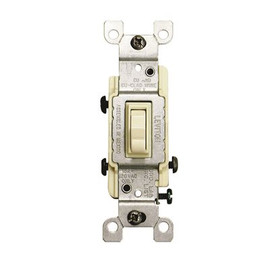 Leviton 15 Amp 3-Way Toggle Switch, White