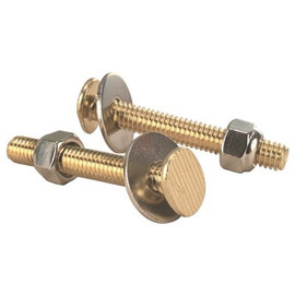 ProPlus Oval Closet Bolt 5/16 in. x 2-1/4 in. Brass Plated
