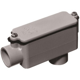 Carlon 3/4 in. Gray Schedule 40 and 80 PVC Type-LB Conduit Body