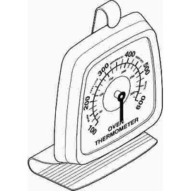 SUPCO Portable Oven Thermometer, Stainless Steel