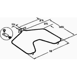 SUPCO Bake Element 250-Volt 2700-Watt GE/Hotpoint WB44X5099