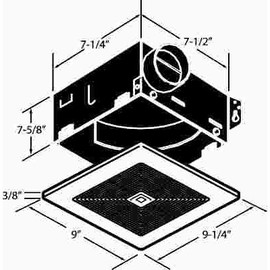 Broan-NuTone 70 CFM Wall/Ceiling Mount Bathroom Exhaust Fan