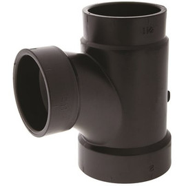 NIBCO 2 in. x 1-1/2 in. x 1-1/2 in. ABS DWV All Hub Sanitary Tee