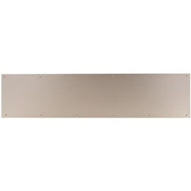 Don-Jo SATIN NICKEL ALUMINUM DOOR KICK PLATE 8 IN. X 34 IN.