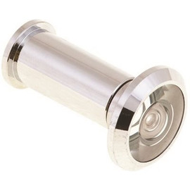 9/16 in. Hole 200-Degree Door Viewer in Chrome Fits 1-3/8 in. To 2 in. Door