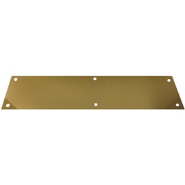 Don-Jo 6 in. x 34 in. Solid Brass Door Kick Plate