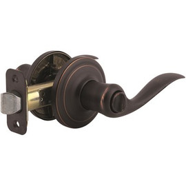 Kwikset Tustin Venetian Bronze Bed/Bath Door Lever