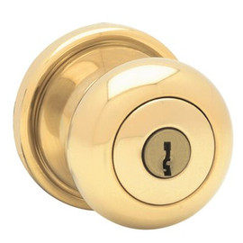 Kwikset HANCOCK ENTRY LOCKSET POLISHED BRASS