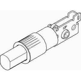 Kwikset 660 Round Facer Deadbolt Latch with 2-3/8 in. Backset