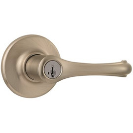 Kwikset Dorian Satin Nickel Exterior Entry Door Handle