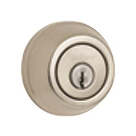 Kwikset 780 Series Satin Nickel Single Cylinder Deadbolt with Microban Antimicrobial Technology