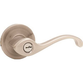 Kwikset Commonwealth Satin Nickel Keyed Entry Door Lever