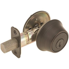 Kwikset 660 Series Venetian Bronze Single Cylinder Deadbolt Featuring SmartKey Security