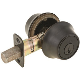 Kwikset 665 Series Venetian Bronze Double Cylinder Deadbolt featuring SmartKey Security