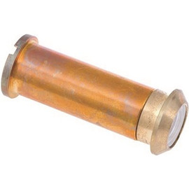 1/2 in. 160-Degree Hole Door Viewer in Polished Brass Fits 1-3/8 in. To 2 in. Door