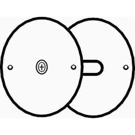 Don-Jo Mfg DOOR HOLE COVER 2-5/8 OD DIA