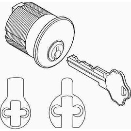 KABA ILCO 1 in. Schlage Mortise Cylinder C Through K Keyway