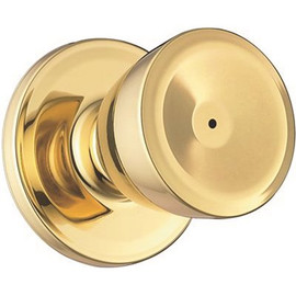 Weiser Beverly Polished Brass Bed/Bath Door Knob