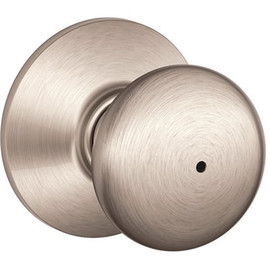 Schlage Plymouth Satin Nickel Privacy Bed/Bath Door Knob