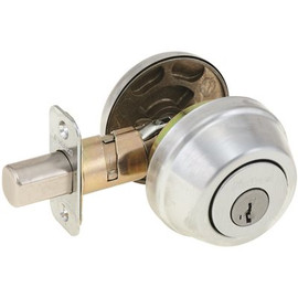 Kwikset 780 Series Satin Chrome Single Cylinder Deadbolt featuring SmartKey Security